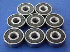 8 St&uuml;ck Kugellager 627 2RS (7x22x7 mm) Miniaturkugellager