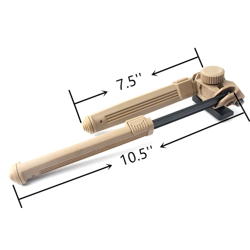 Adjustable Rifle Bipod for 1913 Pica tinny Rail Mlock Aluminum & Polymer - 第 2/29 張圖片