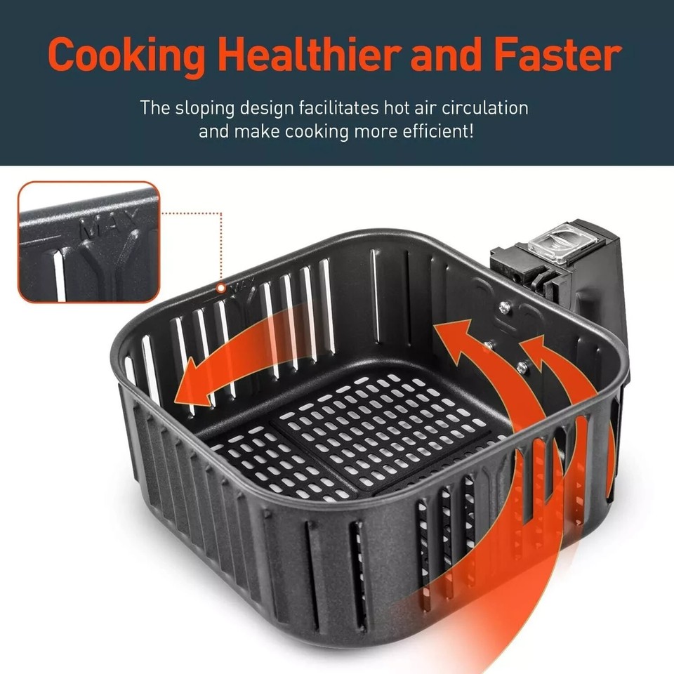 COSORI 3.5L Air Fryer Basket for Model CO137AF& CP137AF Removable Non