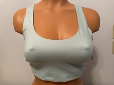 NWT Auden So-Soft Pull Over Wire Free Scoop Neck Bralette YKP47 Green Size M
