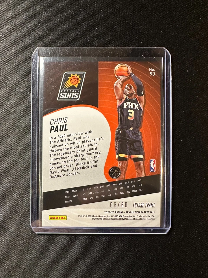 2022-23 Panini Revolution Future Frame #90 Chris Paul 08/60 - Image 2 of 2