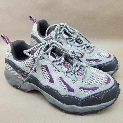 Columbia Shoes Womens 7.5 Storm Hiking Sneakers BL 3564-221 Brown Purple Mesh - Picture 2 of 10