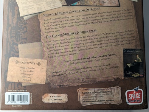 Sherlock Holmes Consulting Detective The Thames Murders & Other Cases Game - Picture 11 of 13