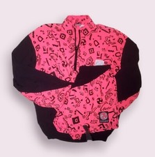 Vintage D-Y-L-A-N Small Made In USA Patterned Nylon Jacket and Short Set