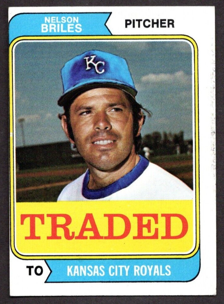 1974 Topps Traded #123T Nelson Briles Kansas City Royals VG/EX