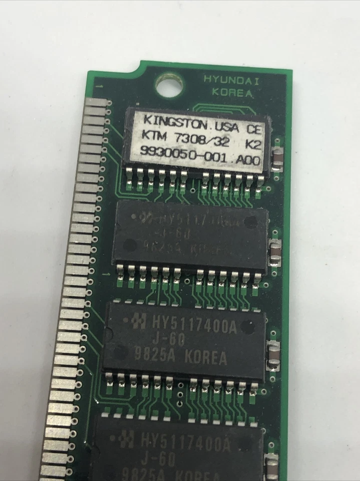 Nueva memoria 16 MB Kingston 4x36 FPM PARITY 16 MB 60NS SIMM 72 PINES KTM7308 página rápida Foto 2 de 4