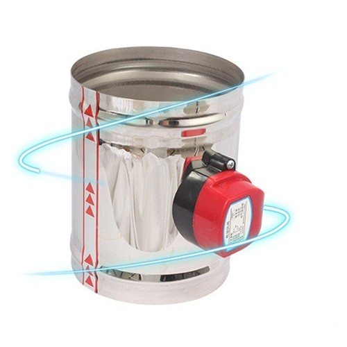 220V Stainless Steel 201 Damper Air Valve Circular Motorized Check Valve - Picture 10 of 23