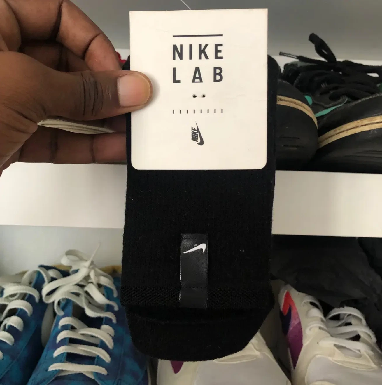 NIKE LAB Crew Socks - Black - Medium - SX5607-010 - $45