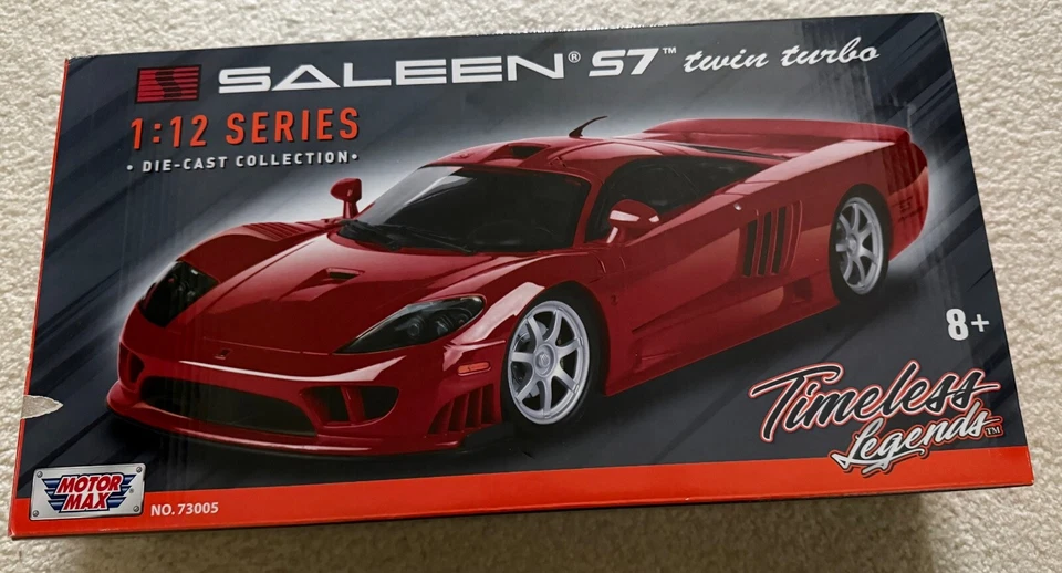 2004 SALEEN S7 TWIN TURBO RED METALLI 1:12 SCALE DIECASTCAR BY MOTORMAX 73005R - Image 4 of 4