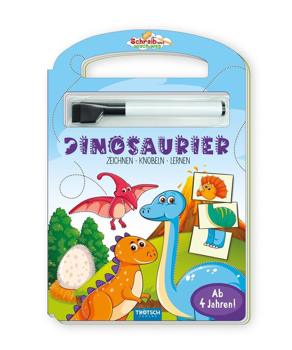 Thumbnail - Trötsch Pappenbuch Schreib Und Wisch Weg Pappenbuch Dinosaurier |