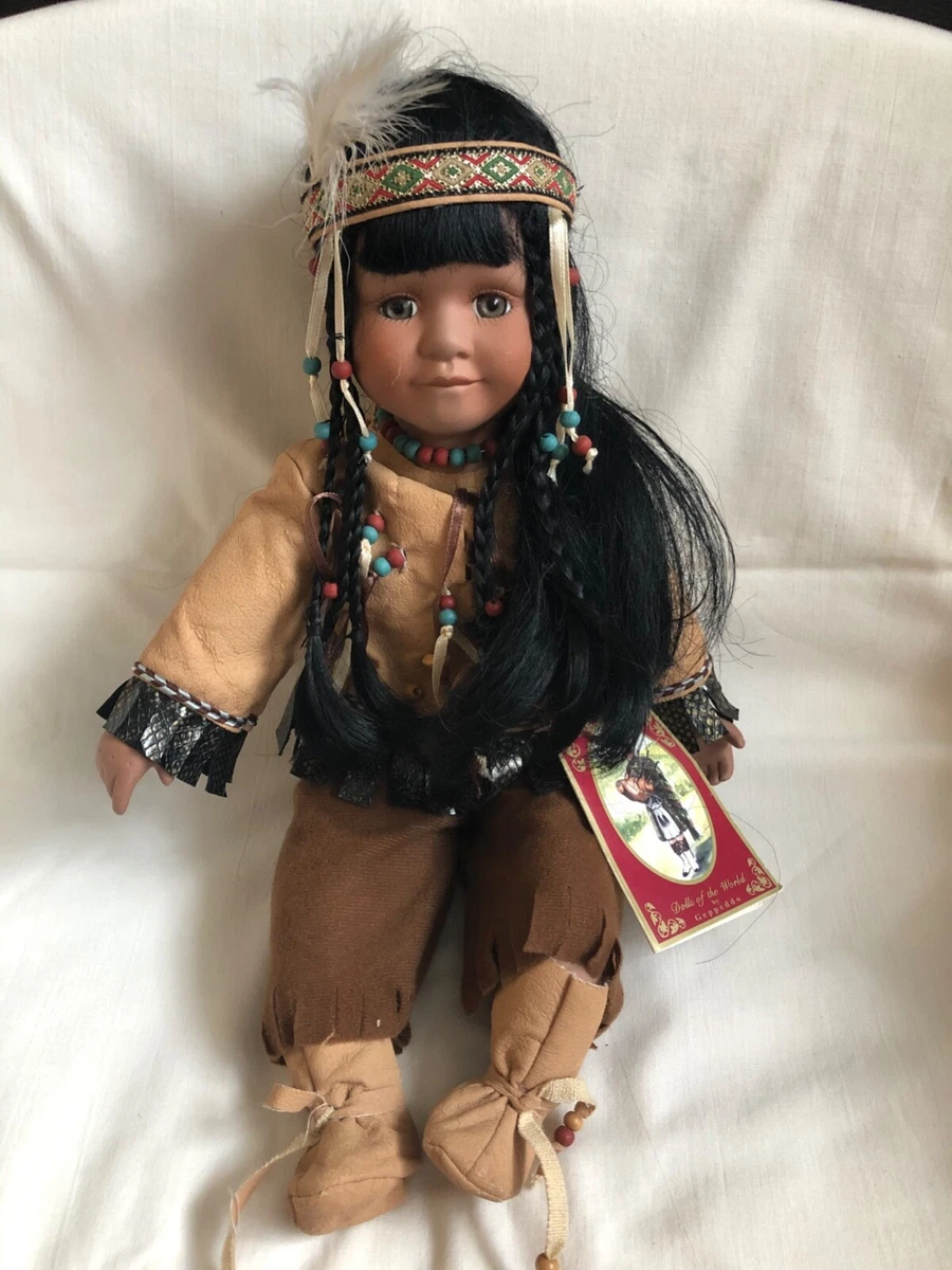 Dolls of the World by Geppedo Native American Dakota Rare Hard to Find