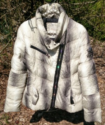 Miss Nickelson Jacke Luxuriös 36/38 Strassreißverschluss/Knöpfe NEUWERTIG