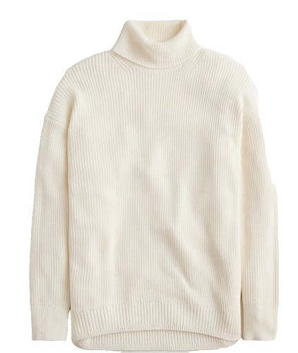 Rocorose Women's Turtleneck Ribbed Elbow Long Sleeve Knit Sweater Size S |  eBay