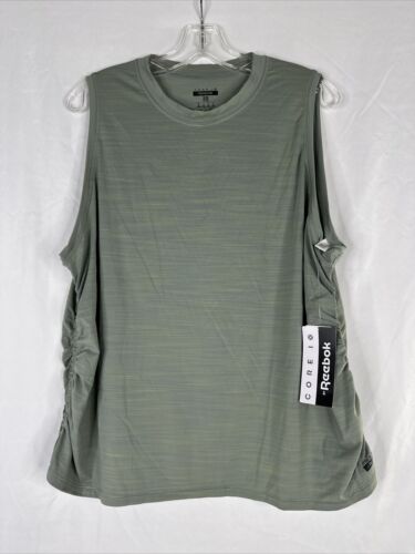 Reebok Core 10 Sleeveless Athletic Top Womens Plus Size 3X Green Activchill New