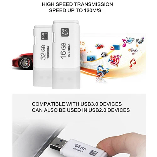 Wholesale TOSHIBA U301 USB 3.0 Drive 64GB UDisk Flash Storage Memory Stick White - Image 2 of 4