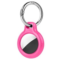 Case Cover Anti-Loss Keychain Protective Apple Airtag Hard Shell - Powder Pink