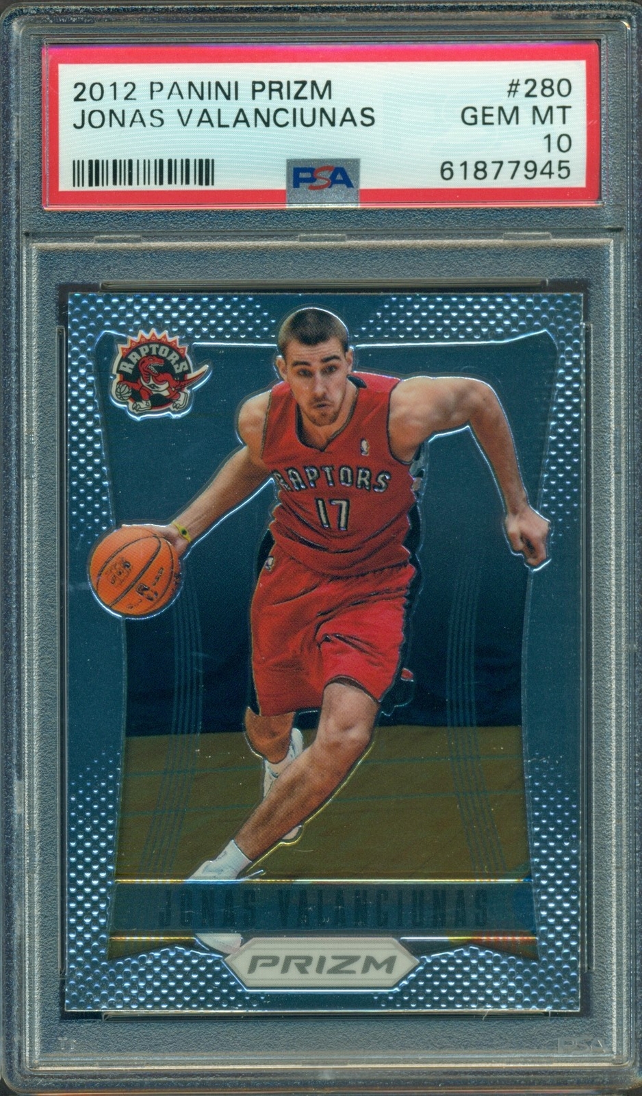 2012-13 PANINI PRIZM JONAS VALANCIUNAS #280 PSA 10