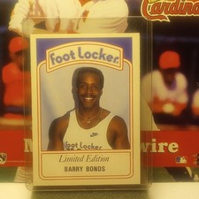 Foot Locker 1991 Slam Fest! Series One Barry Bonds #3/10 Pirates Insert Card