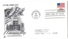 3 '75 FDCs, Americana Series , 13c Flag over Independence Hall — photo 3