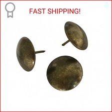 Decotacks  Large Antique Brass Finish Upholstery Nails/Tacks 1 Inch - 50 Pcs An
