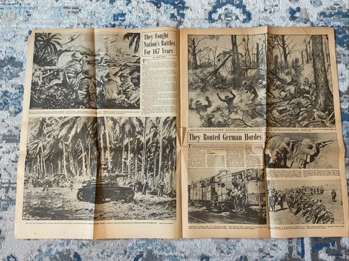 MILWAUKEE SENTINEL Newspaper Nov 8, 1942 Marines Hym Pictorial Review Hollywood - Picture 4 of 6