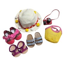 Our Generation 18" Doll Shoes Hat Purse Vacation Set