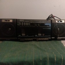 Vintage 1980's Sony CFS-W350 AM/FM Stereo Cassette Boombox