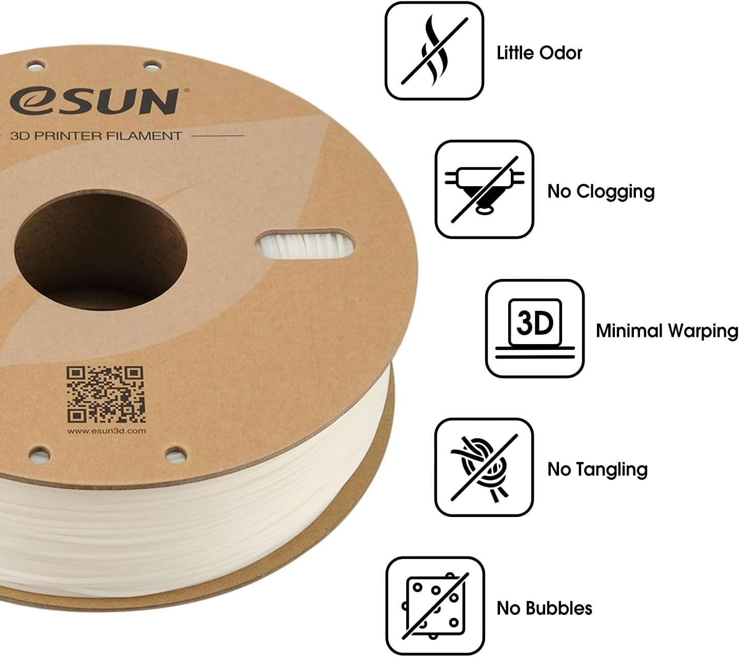 ABS+ Filament 1,75 mm, Low Warping 3D Drucker Filament ABS Plus, Maßgenauigkeit - Bild 4