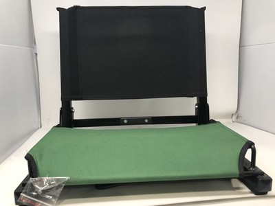 New The Stadium Chair Company Stadium Chair Grn/Seat Blk/Back 13.5 Dx17 Wx16 H