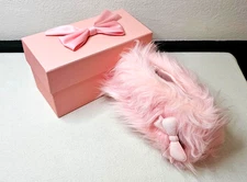 Gentle Monster x Jennie Pink Fur Glasses CASE With Original Box Pre Owned.