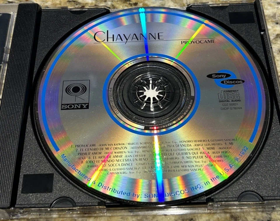 Provocame от Chayanne (CD, альбом, 1992, дискотеки Sony, испанский) - Изображение 3 из 4