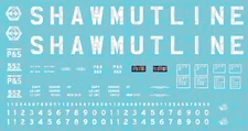 N Scale - Pittsburg Shawmut 15 Panel Hoppers - Block Lettering Decals