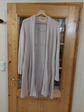 Lange Strickjacke, von Betty Barclay, Gr. 44,  zartrosa, Viskose/Polyacryl 