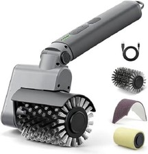3-in-1 Electric Barbecue Brush Kit - 450 RPM Cordless Cleaner with Reinforced St