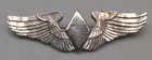 WWII/2 US WASP RARE pin-back sterling marked wings.