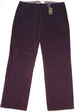 Mutual Weave The Officer Chino Khaki Navy Blue Pants, Relaxed, Men's 44X36, NEW