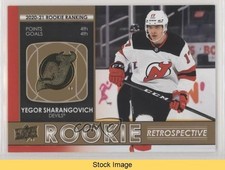2021 Upper Deck Series 1 Rookie Retrospective Gold Yegor Sharangovich READ 09a0
