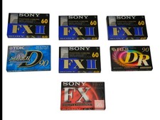 Lot 7 Cassettes Audio SONY TDK FUJI