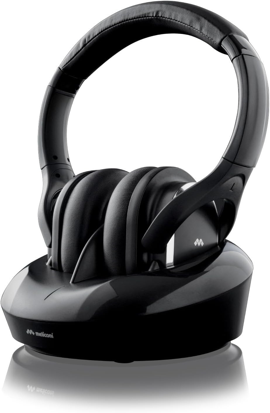 Cuffie 600 Pro Cuffia TV Wireless Universale, Base Ricarica, Nero, 18.3 X 28.5 X