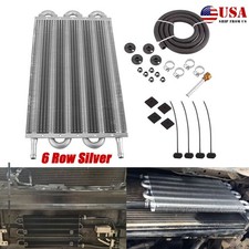 6 Pass Ultra-Cool Tube and Fin Transmission Cooler Universal 5/16" Oil Cooler