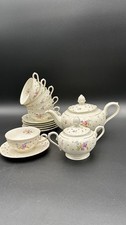 Servizio Tè Winterling Bavaria Germany 6 Tazze Piattini Teiera Zuccheriera