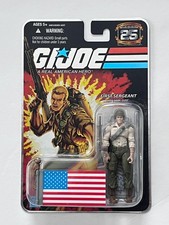 GI JOE DUKE 25th Anniversary - 2008- First Sergeant MOC   MIP  New  Flag. v26