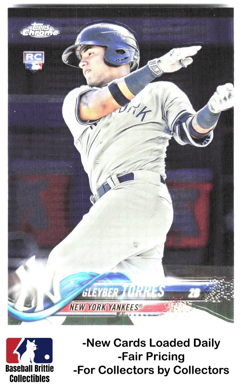 2018 Topps Chrome #31 Gleyber Torres RC Rookie New York Yankees Tigers