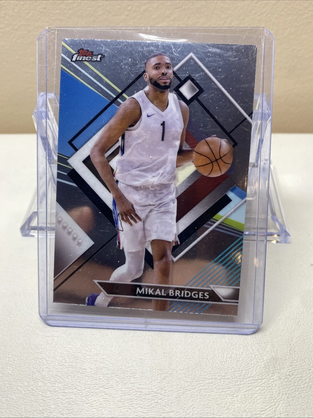 2024 Topps Finest 207 Mikal Bridges, Brooklyn Nets Rare