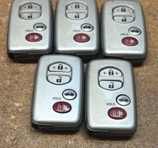 LOT OF 5 OEM TOYOTA SMART KEY FOB  KEYLESS ENTRY FOB LOT HYQ14AAB