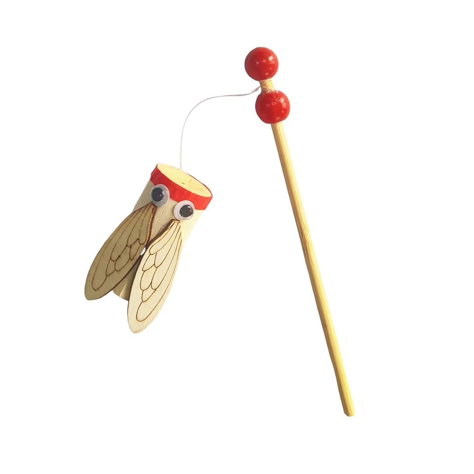 Traditional Chinese Wood Cicada Toy Noisemaker Novelty Assembly Required Science