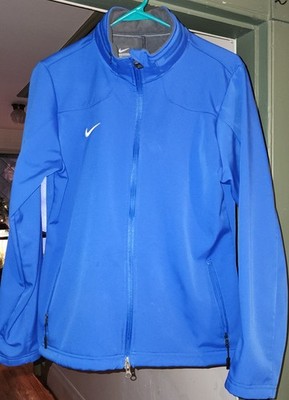 Nike Sphere Woven MidWeight Hooded Water Repel Blue Jacket Men L 