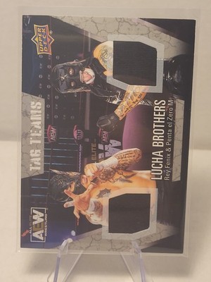 Lucha Brothers Rey Fenix Penta AEW Upper Deck  #66 2021 FIRST EDITION Relic WWE