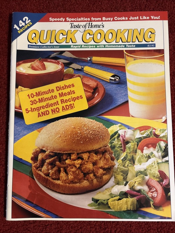 Vintage 1999, Taste Of Home’s Quick Cooking Magazine, Collector's Edition