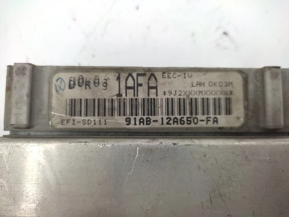 91AB12A650FA CENTRALINA MOTORE / 194324 PER FORD ORION 1.6 CAT - Immagine 3 di 4